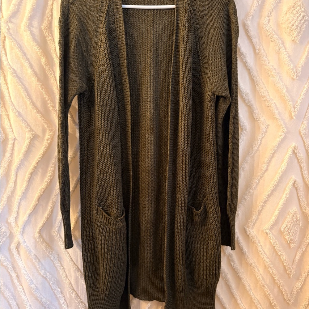 RDI Dark Olive Green Women's Cardigan Sweater
